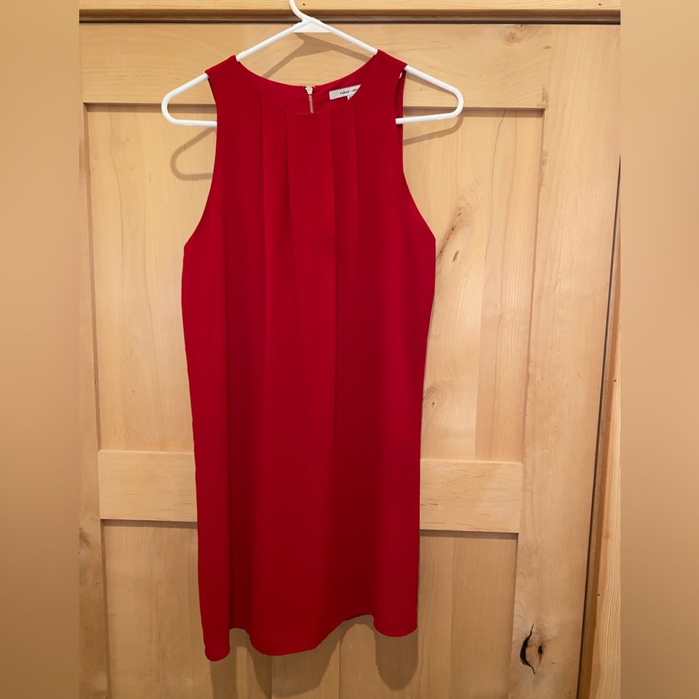 Like new - Naked Zebra Cocktail / Homecoming / Wedding Guest Dress - Red Dress